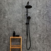 Душевой гарнитур Orange O-Shower OW02b, 3 режима струи, черный матовый