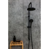 Душевой гарнитур Orange O-Shower OW02b, 3 режима струи, черный матовый