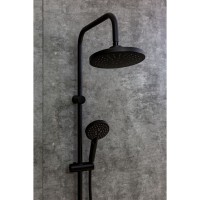 Душевой гарнитур Orange O-Shower OW02b, 3 режима струи, черный матовый