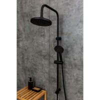Душевой гарнитур Orange O-Shower OW02b, 3 режима струи, черный матовый