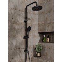 Душевой гарнитур Orange O-Shower OW02b, 3 режима струи, черный матовый