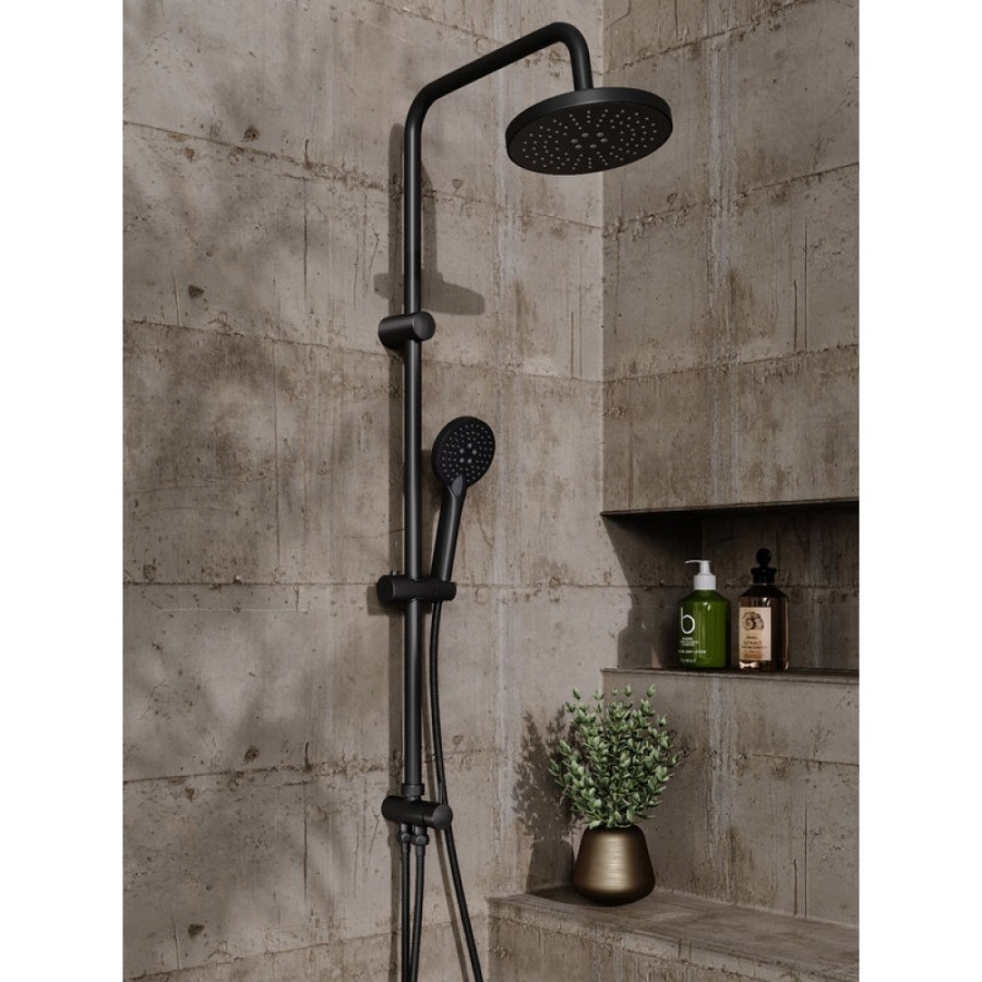 Душевой гарнитур Orange O-Shower OW02b, 3 режима струи, черный матовый