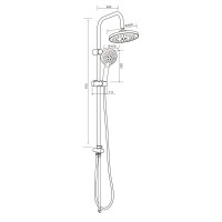 Душевой гарнитур Orange O-Shower, белый матовый, 3 режима струи, OW02w