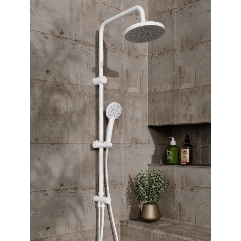 Душевой гарнитур Orange O-Shower, белый матовый, 3 режима струи, OW02w