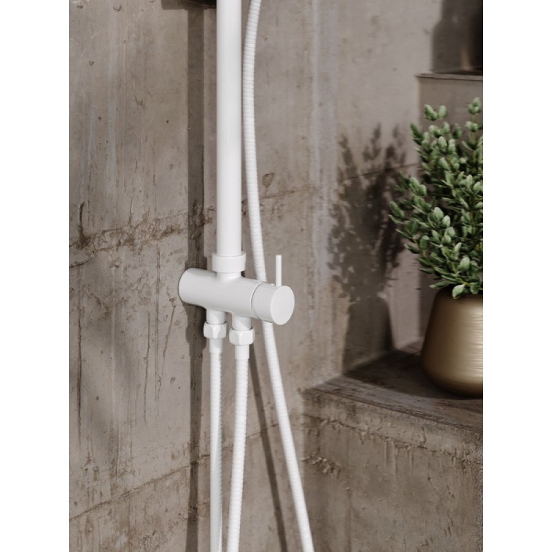 Душевой гарнитур Orange O-Shower, белый матовый, 3 режима струи, OW02w