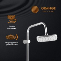 Душевой гарнитур Orange O-Shower OW04, хром, 1 режим струи