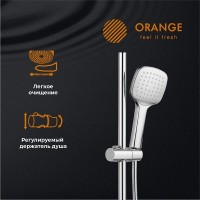Душевой гарнитур Orange O-Shower OW04, хром, 1 режим струи
