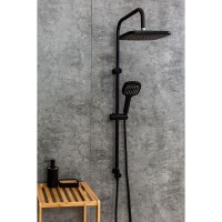 Душевой гарнитур Orange O-Shower OW04b, черный матовый, 1 режим струи