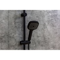 Душевой гарнитур Orange O-Shower OW04b, черный матовый, 1 режим струи