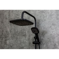 Душевой гарнитур Orange O-Shower OW04b, черный матовый, 1 режим струи