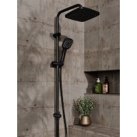 Душевой гарнитур Orange O-Shower OW04b, черный матовый, 1 режим струи