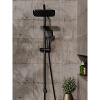 Душевой гарнитур Orange O-Shower OW04b, черный матовый, 1 режим струи