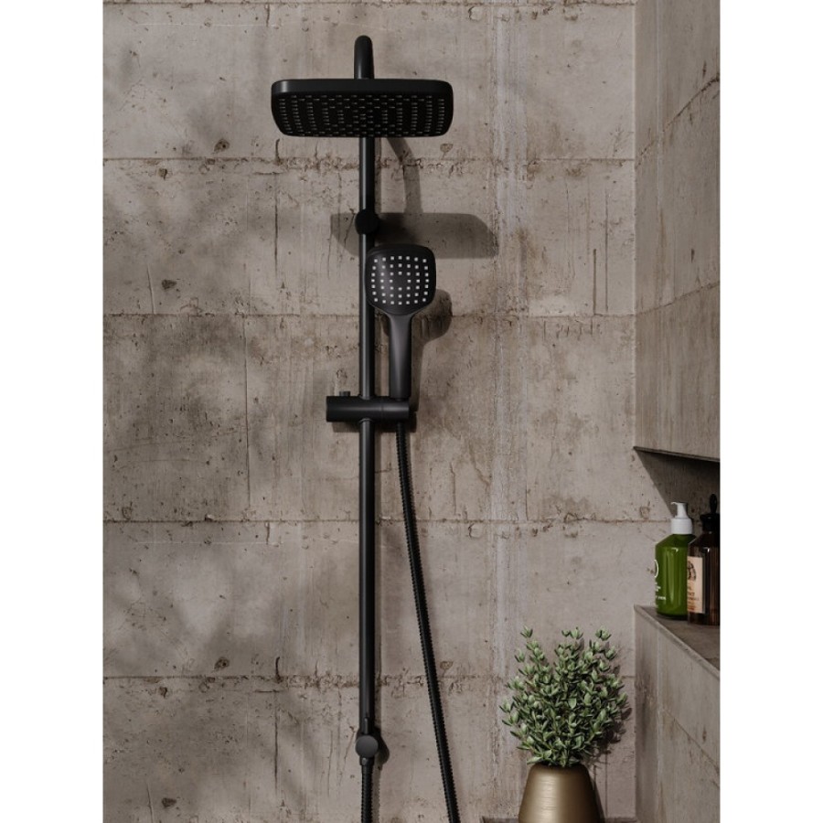 Душевой гарнитур Orange O-Shower OW04b, черный матовый, 1 режим струи