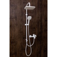 Душевой гарнитур Orange O-Shower, белый матовый, OW04w, 1 режим струи