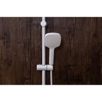 Душевой гарнитур Orange O-Shower, белый матовый, OW04w, 1 режим струи