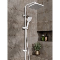 Душевой гарнитур Orange O-Shower, белый матовый, OW04w, 1 режим струи