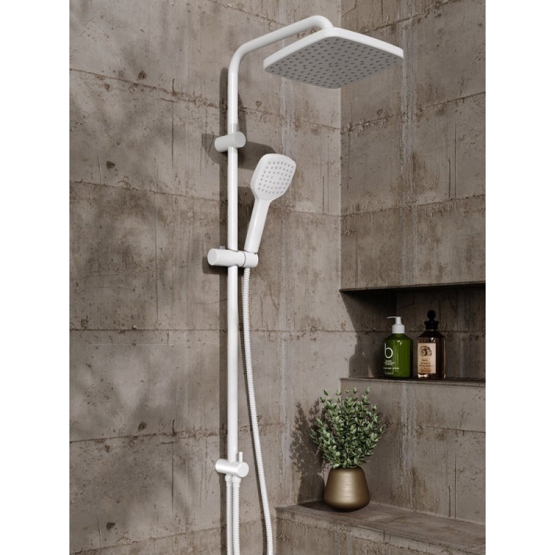 Душевой гарнитур Orange O-Shower, белый матовый, OW04w, 1 режим струи