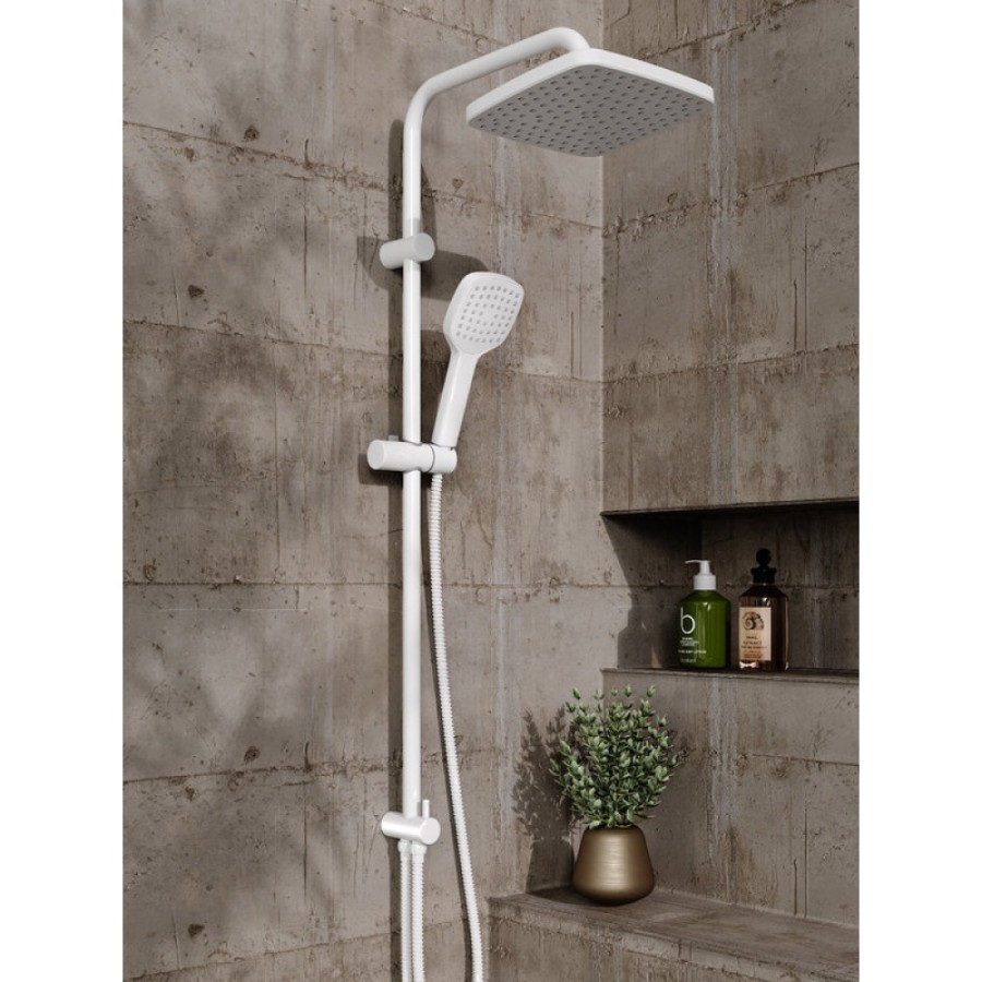 Душевой гарнитур Orange O-Shower, белый матовый, OW04w, 1 режим струи