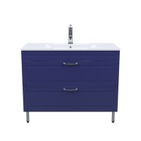Тумба с раковиной Iddis Oxford OXF10N1i95K, 100 см, напольная, синий