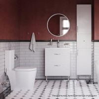 Тумба под раковину Iddis Oxford 60 см подвесная, белый матовый, OXF60W0i95