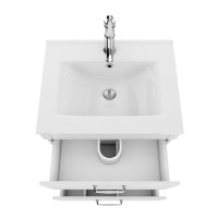 Тумба с раковиной Iddis Oxford 60 см подвесная, белый, OXF60W0i95K