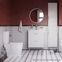 Тумба под раковину Iddis Oxford 80 см подвесная, белый матовый, OXF80W0i95