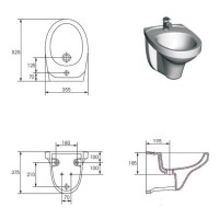 Биде Cersanit Delfi 82000 подвесное (P-BI-DELFI-Z)