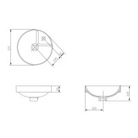 Раковина Cersanit Crea P-UM-CRE38/1-ic 38 см, круглая, белый, 60783