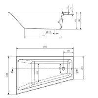 Ванна акриловая Cersanit Crea 160 x 100 см P-WA-CREA*160-NL, без гидромассажа, белая