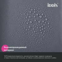 Штора для ванной комнаты Iddis Promo P03PE18i11, 180 x 200 см, темно-серый