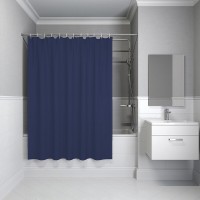Штора для ванной комнаты Iddis Promo P05PE18i11, 180 x 200 см, темно-синий