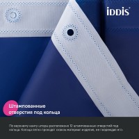 Штора для ванной комнаты Iddis Promo P05PE18i11, 180 x 200 см, темно-синий