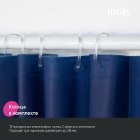 Штора для ванной комнаты Iddis Promo P05PE18i11, 180 x 200 см, темно-синий