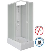 Душевая кабина Niagara Promo P100/80/26Q/MT/BK, 80 x 100 см, стекло матовое, профиль белый