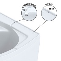 Душевая кабина Niagara Promo P100/80/26Q/MT/BK, 80 x 100 см, стекло матовое, профиль белый