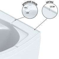 Душевая кабина Niagara Promo P110/80/26Q/MT, 80 x 110 см, с крышей, стекло матовое, профиль белый