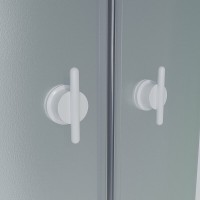Душевая кабина Niagara Promo P110/80/26Q/MT, 80 x 110 см, с крышей, стекло матовое, профиль белый