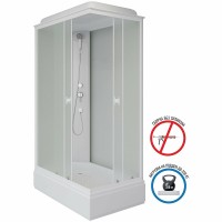 Душевая кабина Niagara Promo P120/90/26Q/MT, 90 x 120 см, с крышей, стекло матовое, профиль белый