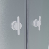 Душевая кабина Niagara Promo P80/26/MT, 80 x 80 см, с крышей, стекло матовое, профиль белый