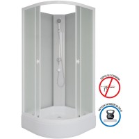 Душевая кабина Niagara Promo P80/26/MT/BK, 80 x 80 см, стекло матовое, профиль белый