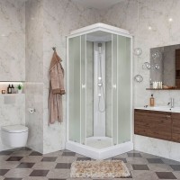 Душевая кабина Niagara Promo P90/13Q/MT, 90 x 90 см с низким поддоном, профиль белый, стекло матовое
