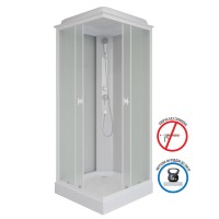Душевая кабина Niagara Promo P90/13Q/MT, 90 x 90 см с низким поддоном, профиль белый, стекло матовое