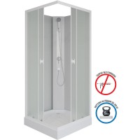 Душевая кабина Niagara Promo P90/13Q/MT/BK, 90 x 90 см, стекло матовое, профиль белый