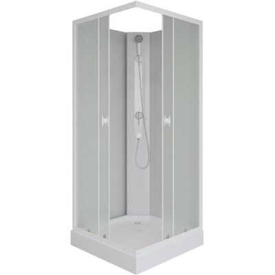 Душевая кабина Niagara Promo P90/13Q/MT/BK, 90 x 90 см, стекло матовое, профиль белый