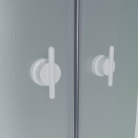 Душевая кабина Niagara Promo P90/26/MT, 90 x 90 см, с крышей, стекло матовое, профиль белый