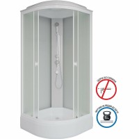 Душевая кабина Niagara Promo P90/26/MT, 90 x 90 см, с крышей, стекло матовое, профиль белый