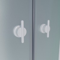 Душевая кабина Niagara Promo P90/40/MT, 90 x 90 см с высоким поддоном, профиль белый, стекло матовое