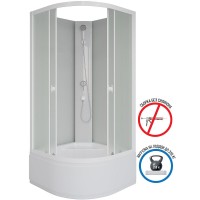 Душевая кабина Niagara Promo P90/40/MT/BK, 90 x 90 см, стекло матовое, профиль белый
