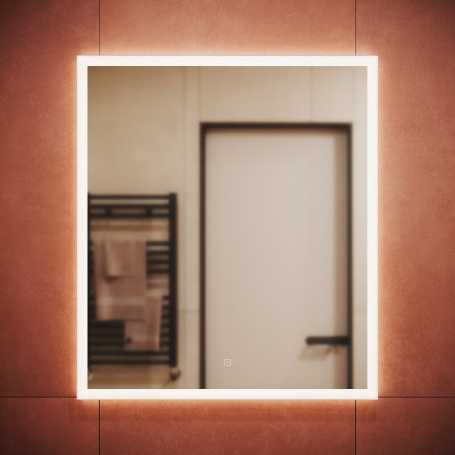 Зеркало Sancos Palace PA700, 70 x 80 см, с LED-подсветкой, сенсорный выключатель, холодный белый свет
