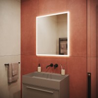 Зеркало Sancos Palace PA700, 70 x 80 см, с LED-подсветкой, сенсорный выключатель, холодный белый свет